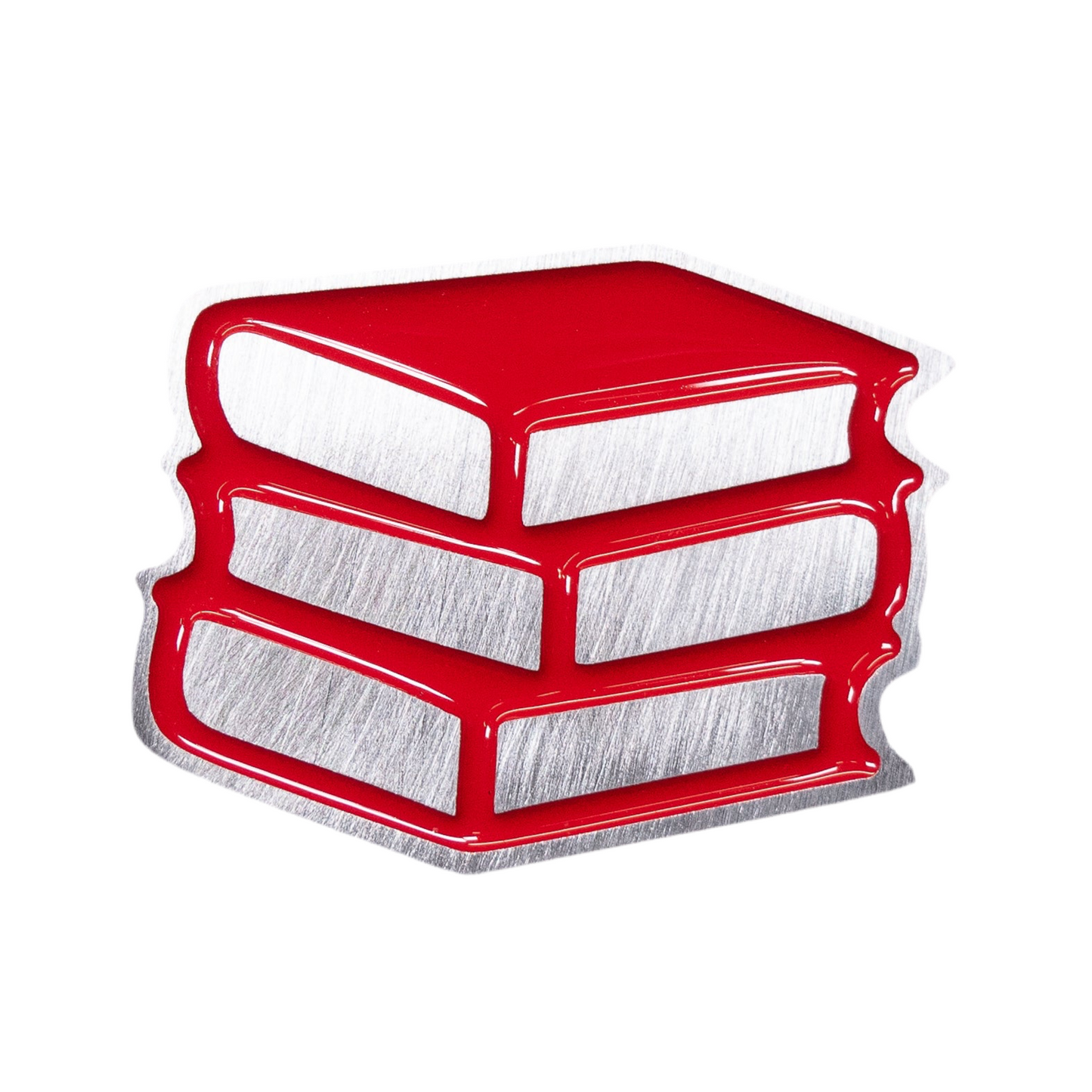 Book Stack Magnet Red