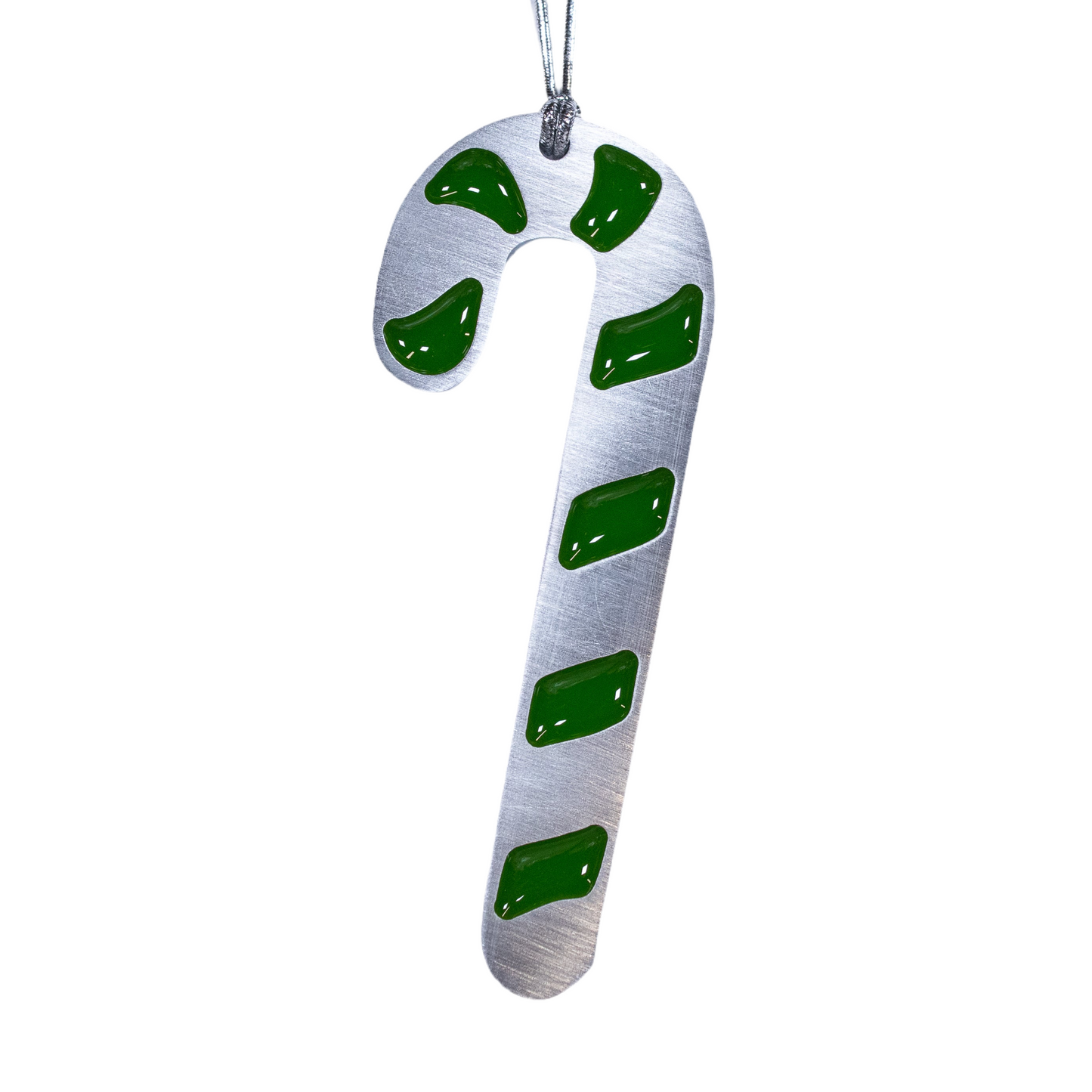 Candy Cane Christmas Ornament Green