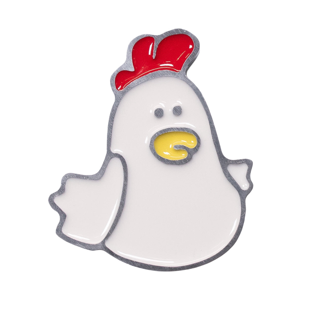 Chicken Magnet White