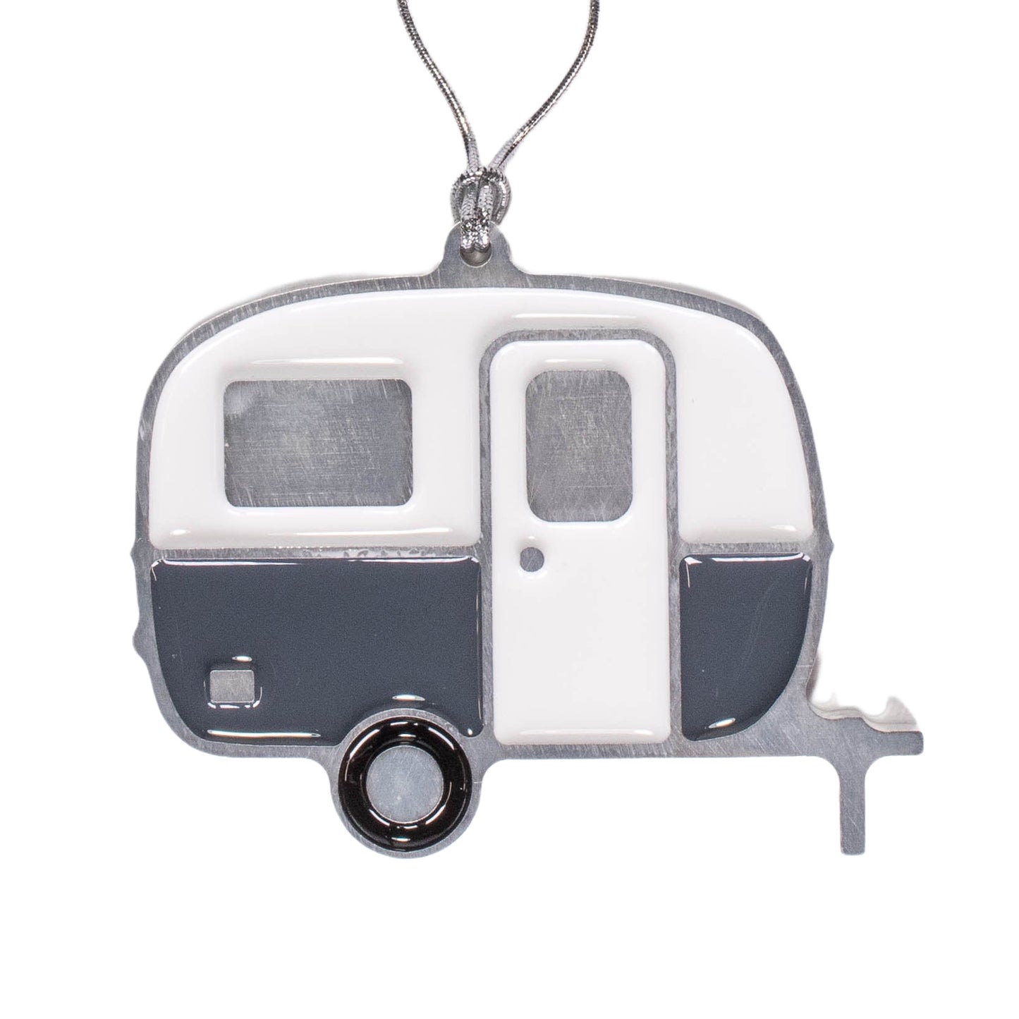 Boler Camper Christmas Ornament Grey