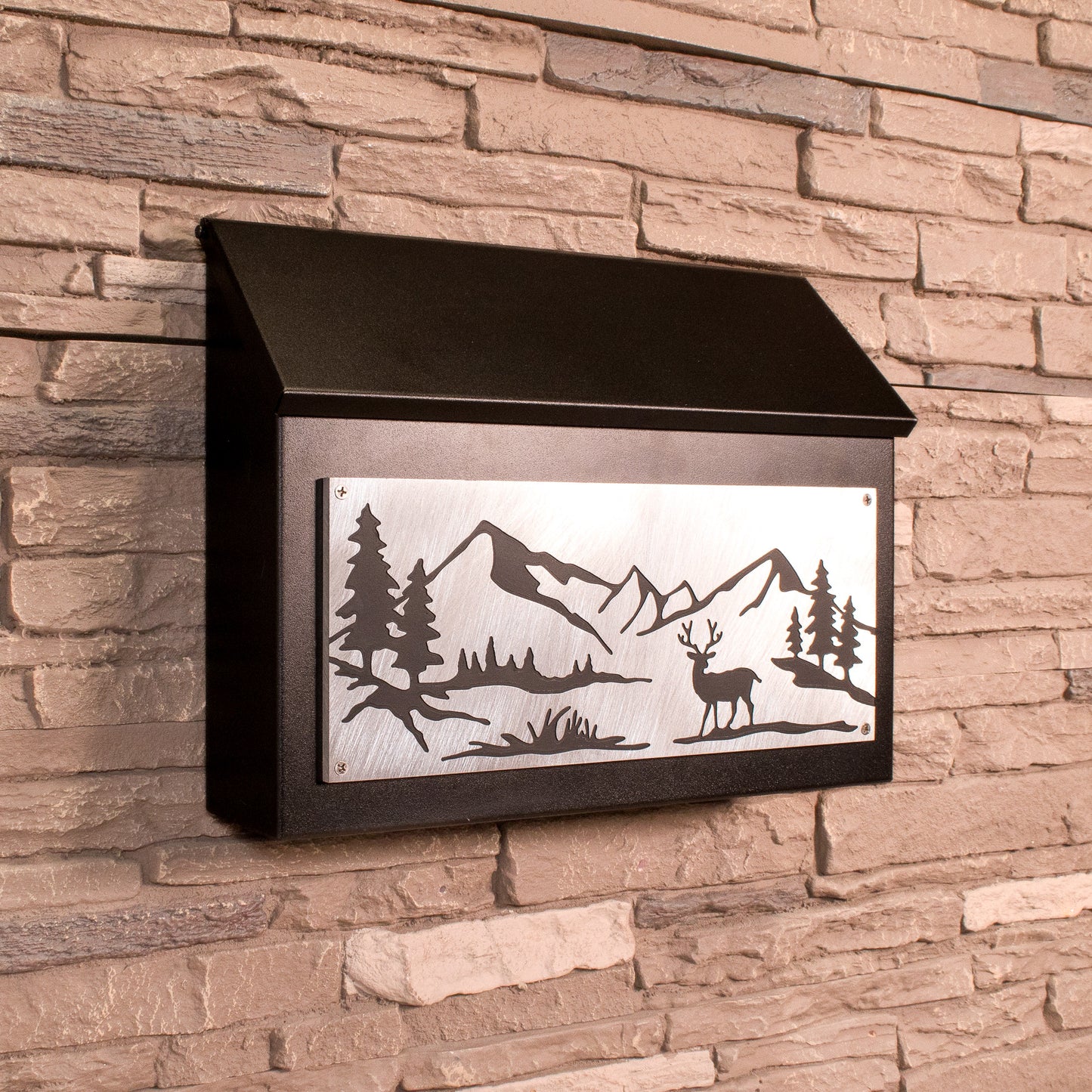 Mountain Wall Mount Mailbox - Horizontal