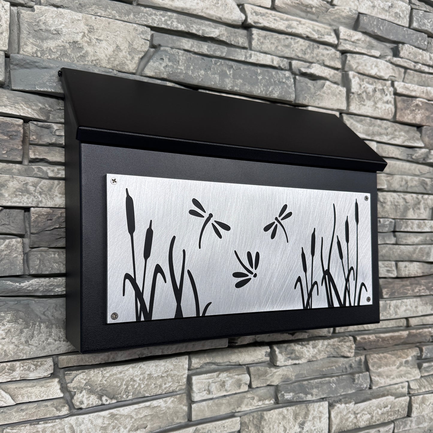 Dragonfly Wall Mount Mailbox - Horizontal