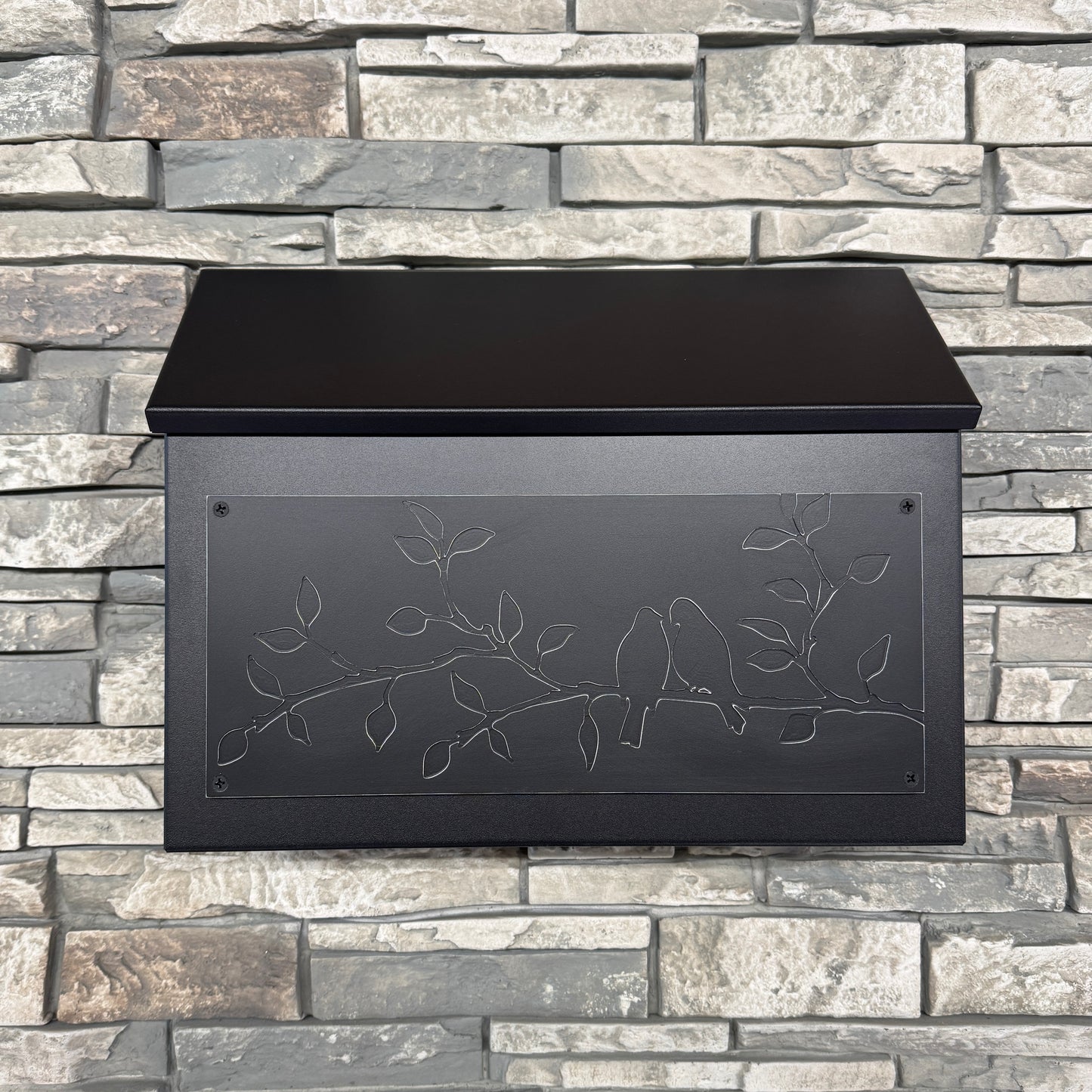 Bird Lovers Wall Mount Mailbox - Horizontal