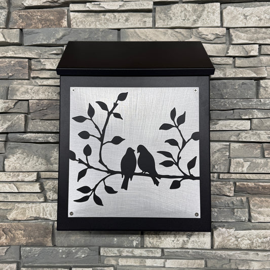 Bird Lovers Wall Mount Mailbox - Vertical