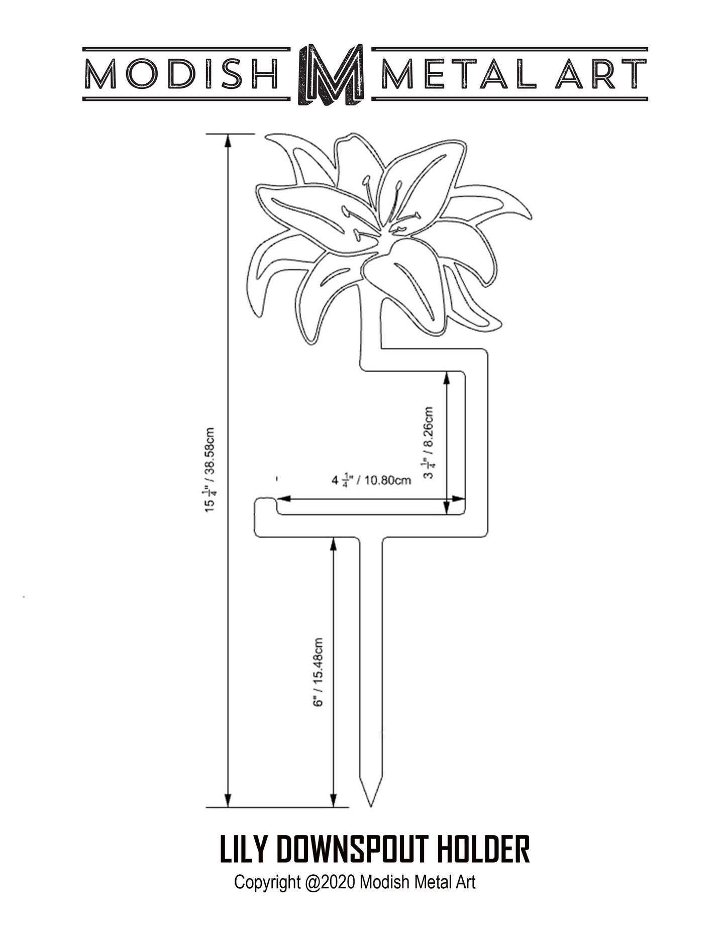 Lily Downspout Holder