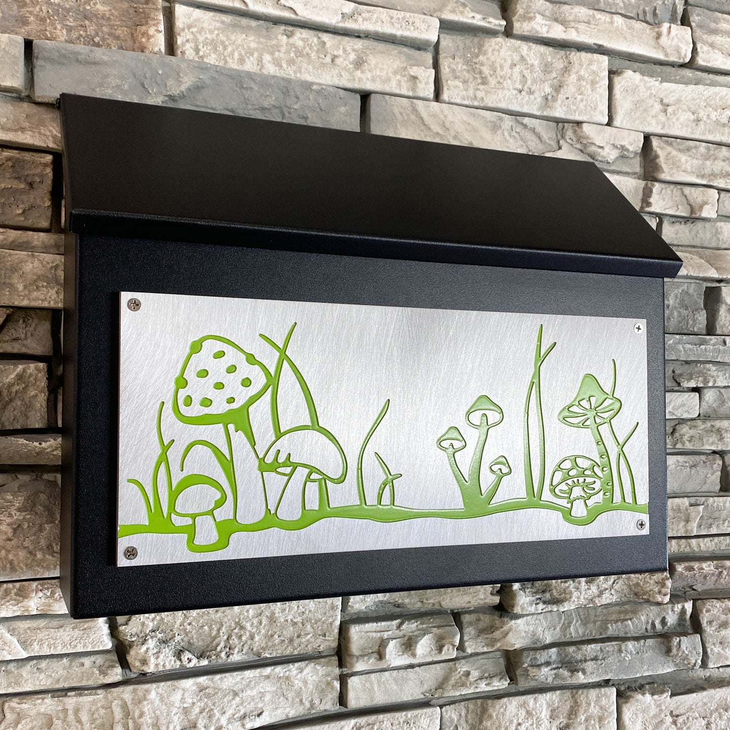 Mushroom Wall Mount Mailbox - Horizontal