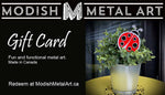 Modish Metal Art Gift Card