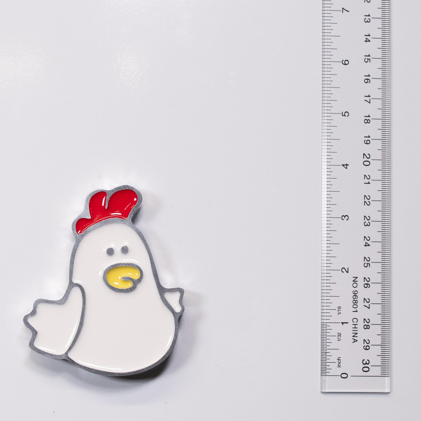 Chicken Magnet White