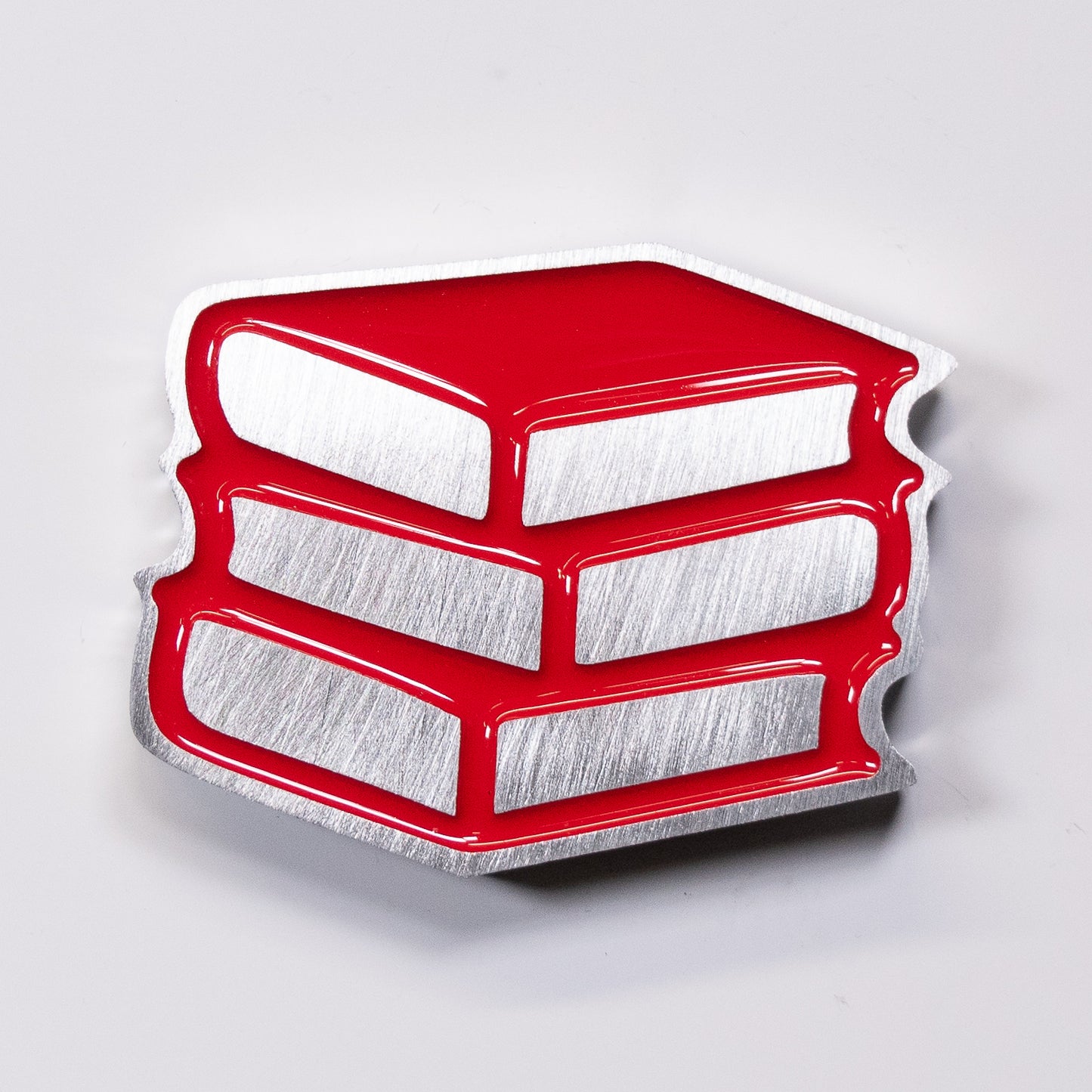 Book Stack Magnet Red