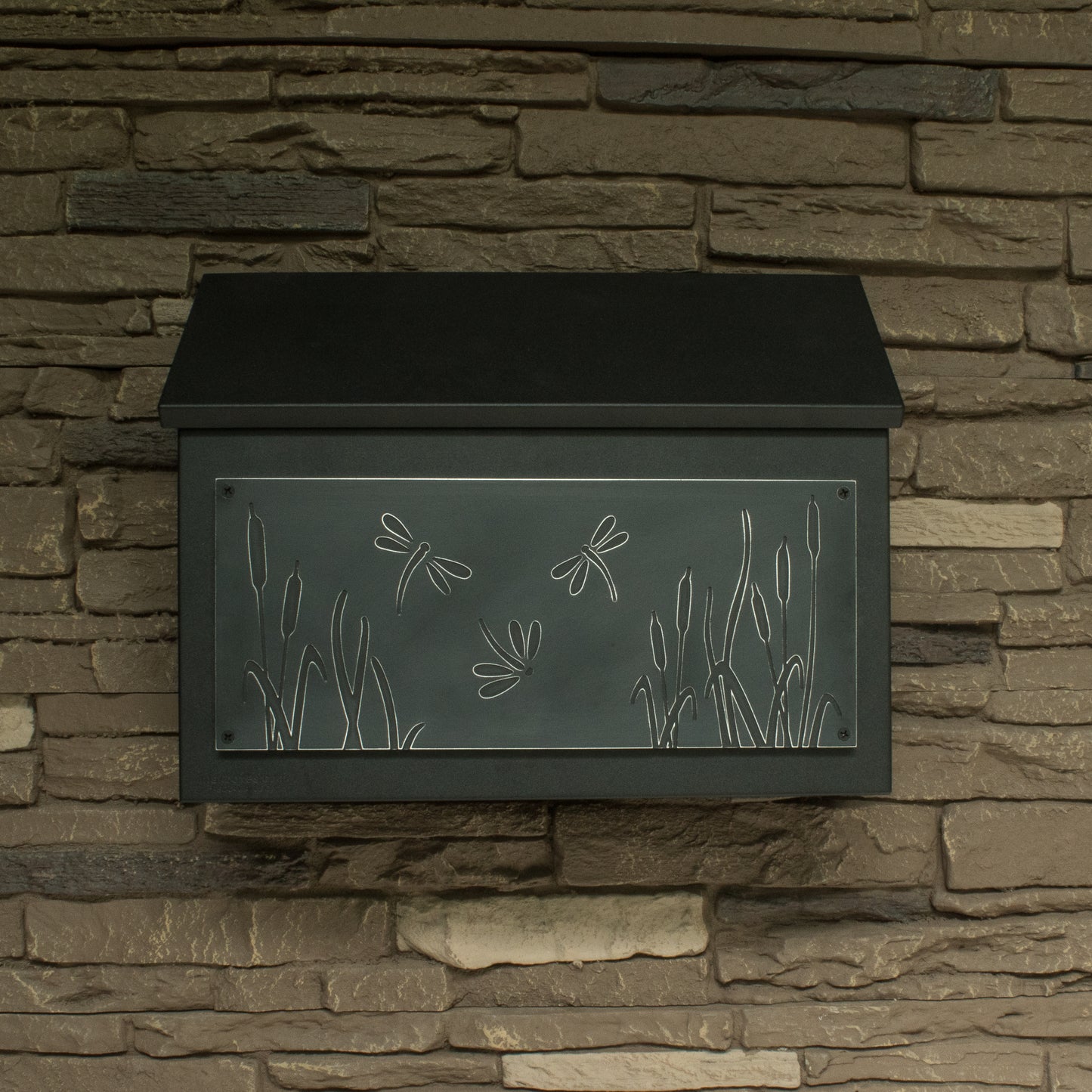 Dragonfly Wall Mount Mailbox - Horizontal