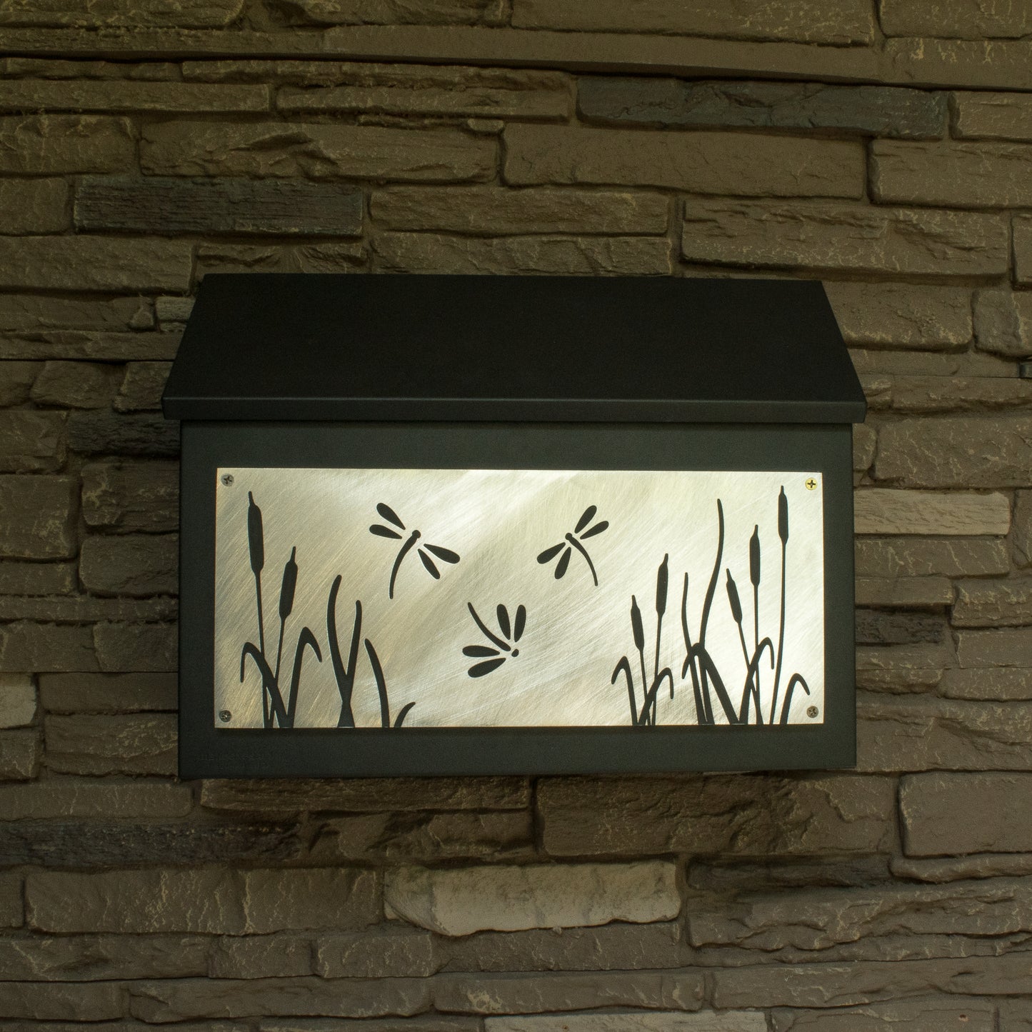 Dragonfly Wall Mount Mailbox - Horizontal