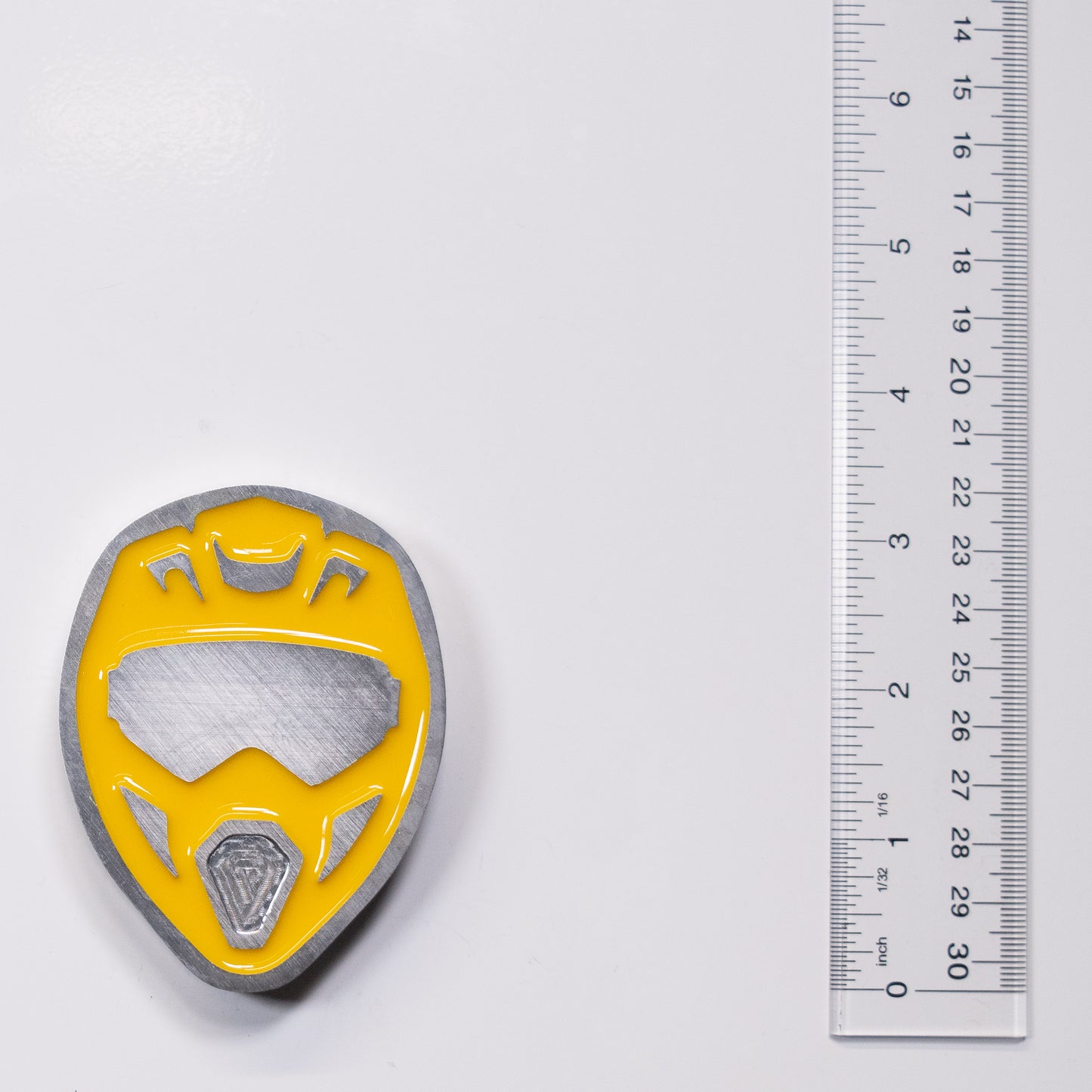 Dirt Bike Helmet Magnet Yellow