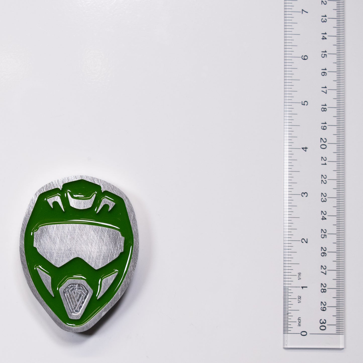Dirt Bike Helmet Magnet Green