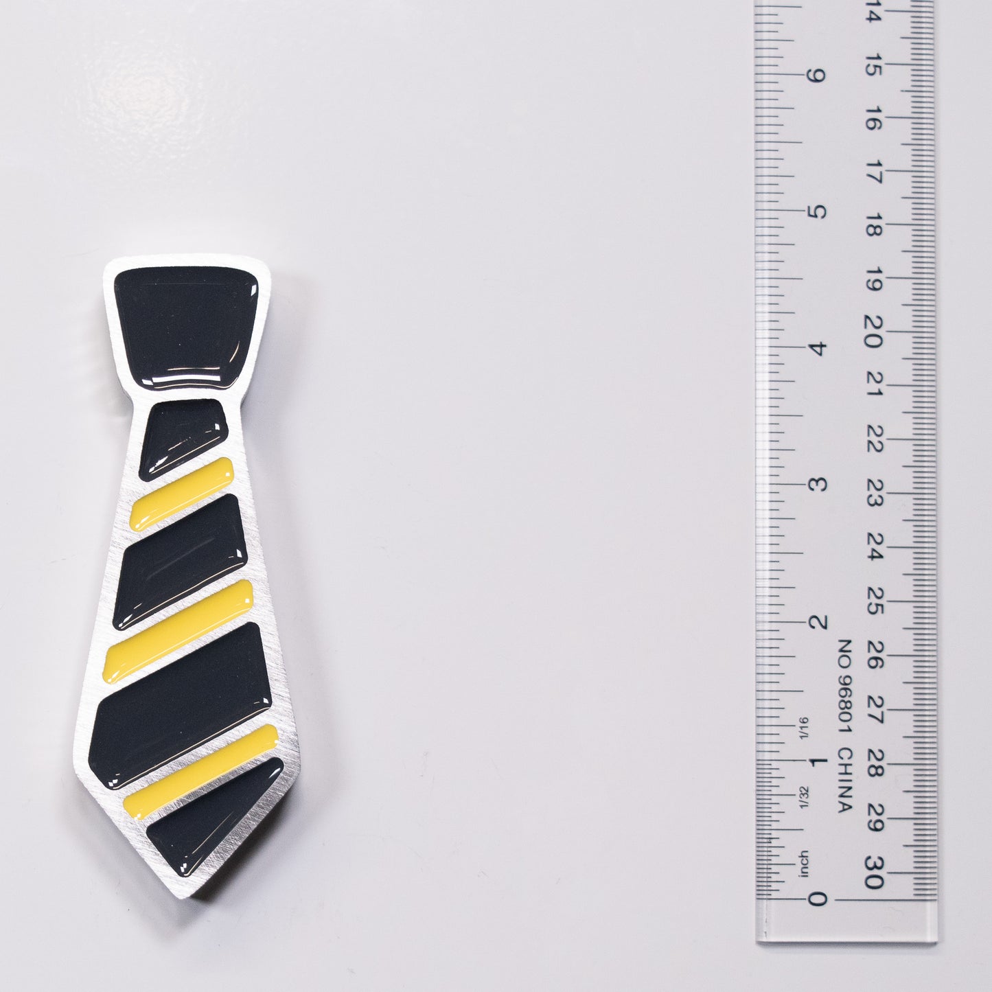 Tie Magnet Yellow Stripes