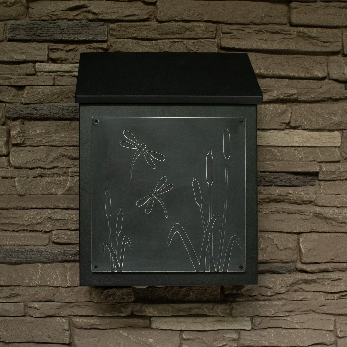 Dragonfly Wall Mount Mailbox - Vertical