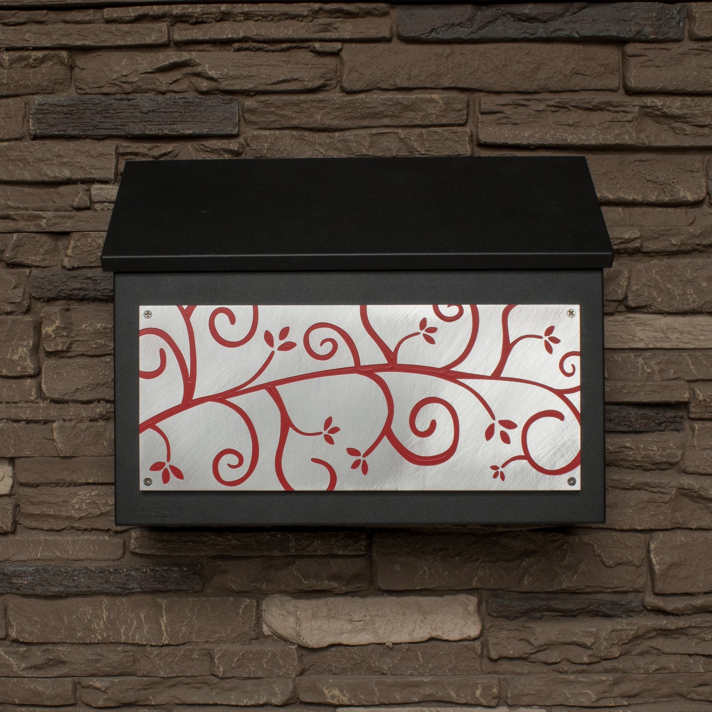 Ivy Leaf Wall Mount Mailbox - Horizontal