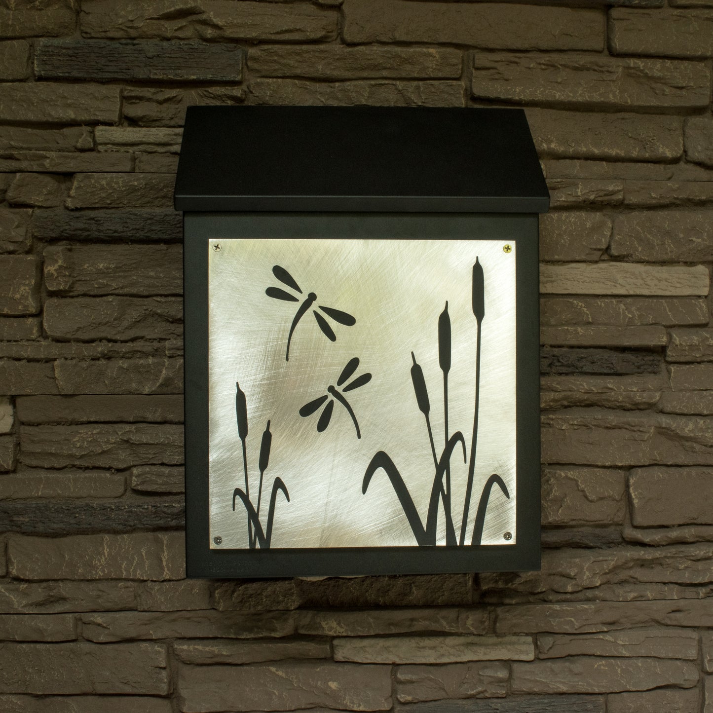Dragonfly Wall Mount Mailbox - Vertical
