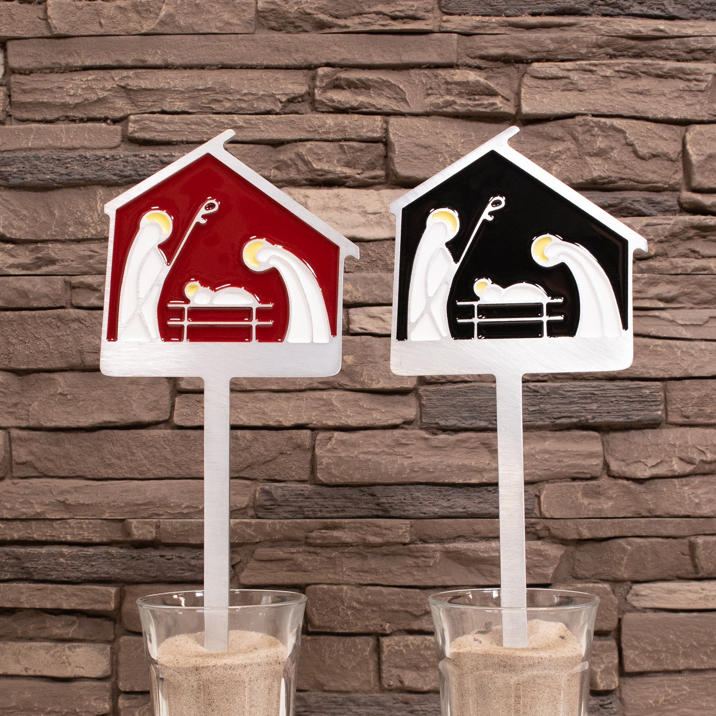 Christmas Nativity Scene Garden Art