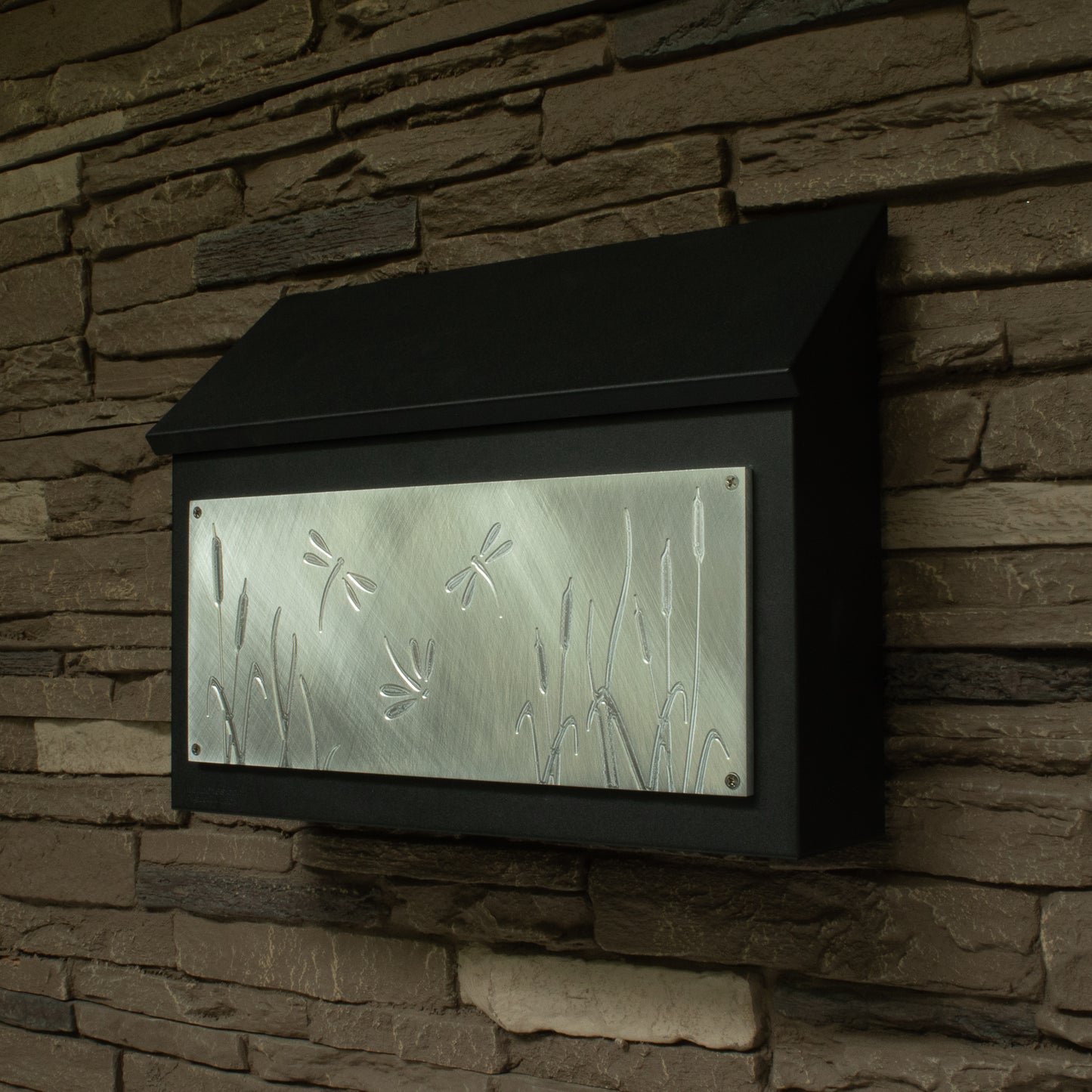 Dragonfly Wall Mount Mailbox - Horizontal