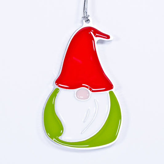 Gnome Christmas Ornament Red Green