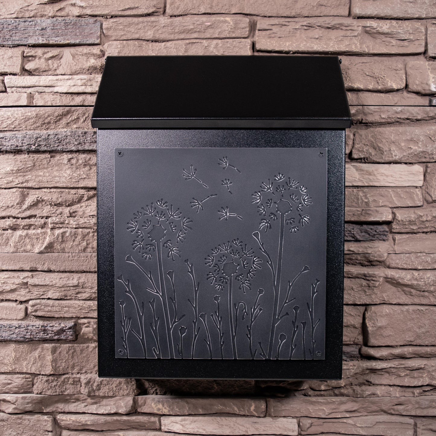 Dandelion Wall Mount Mailbox - Vertical