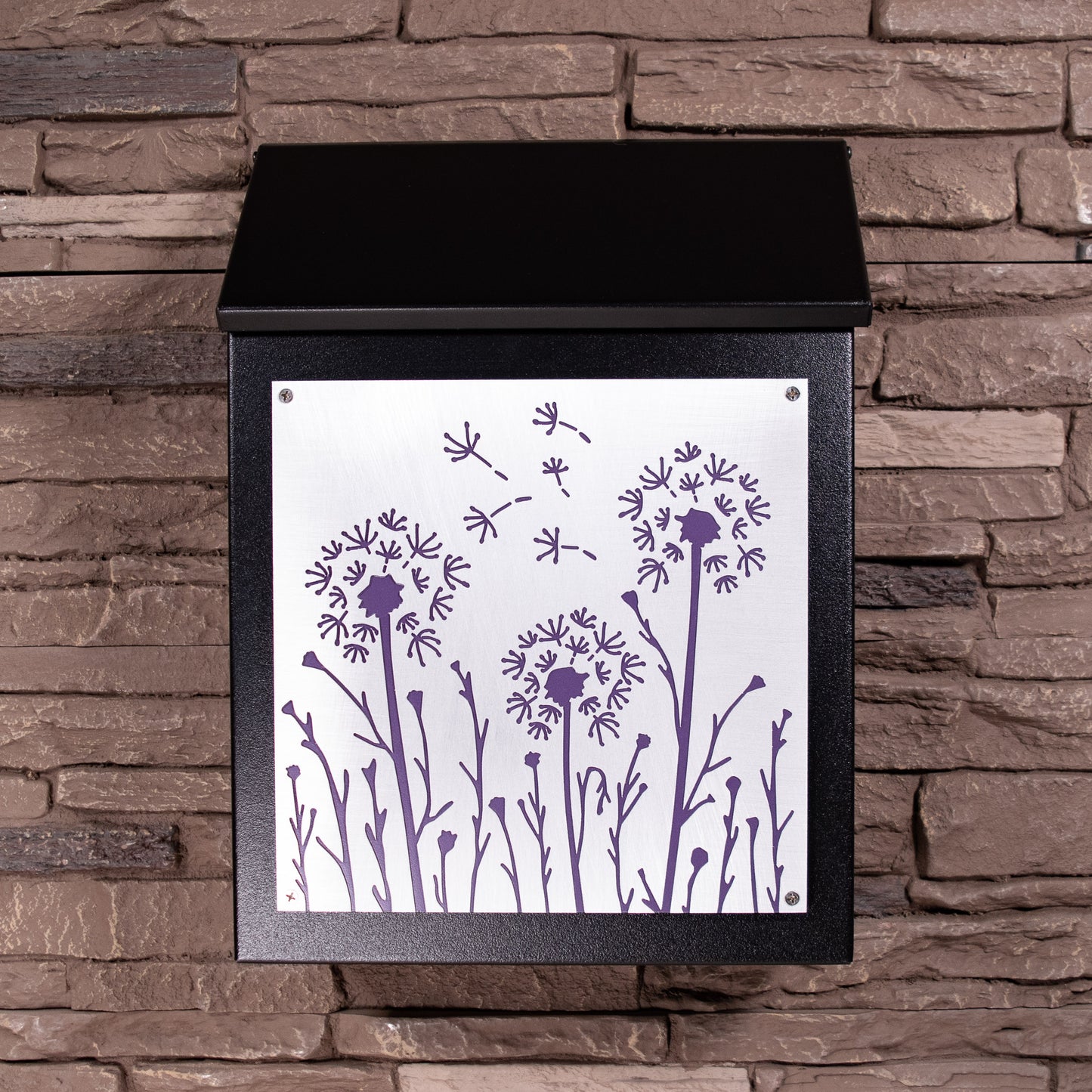 Dandelion Wall Mount Mailbox - Vertical