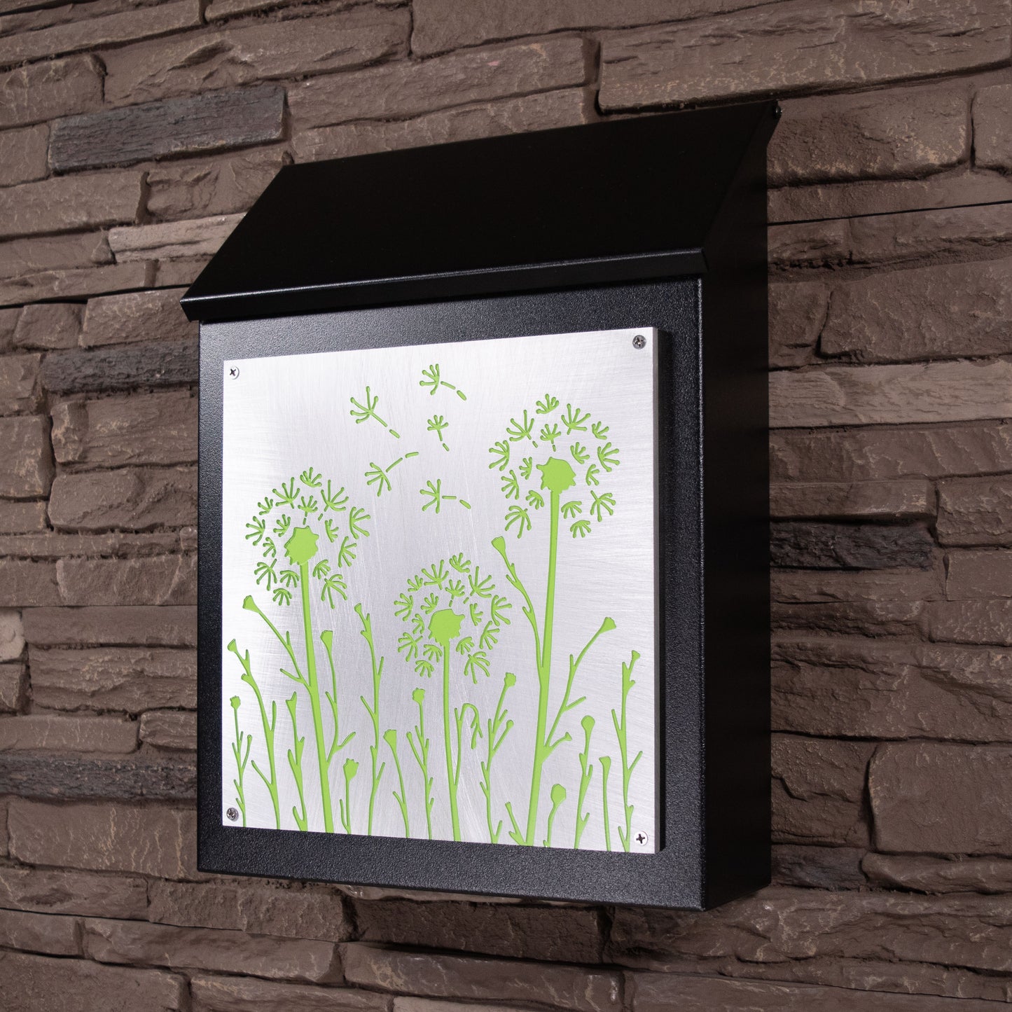 Dandelion Wall Mount Mailbox - Vertical
