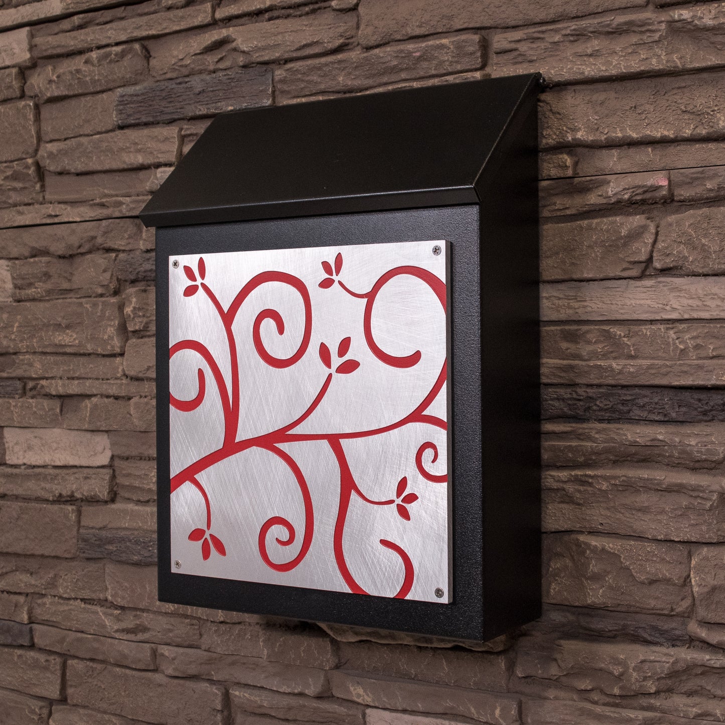 Ivy Leaf Wall Mount Mailbox - Vertical