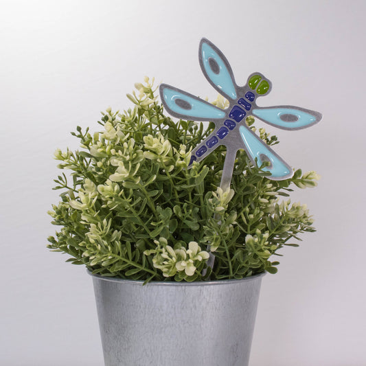 Dragonfly Planter Poke Purple