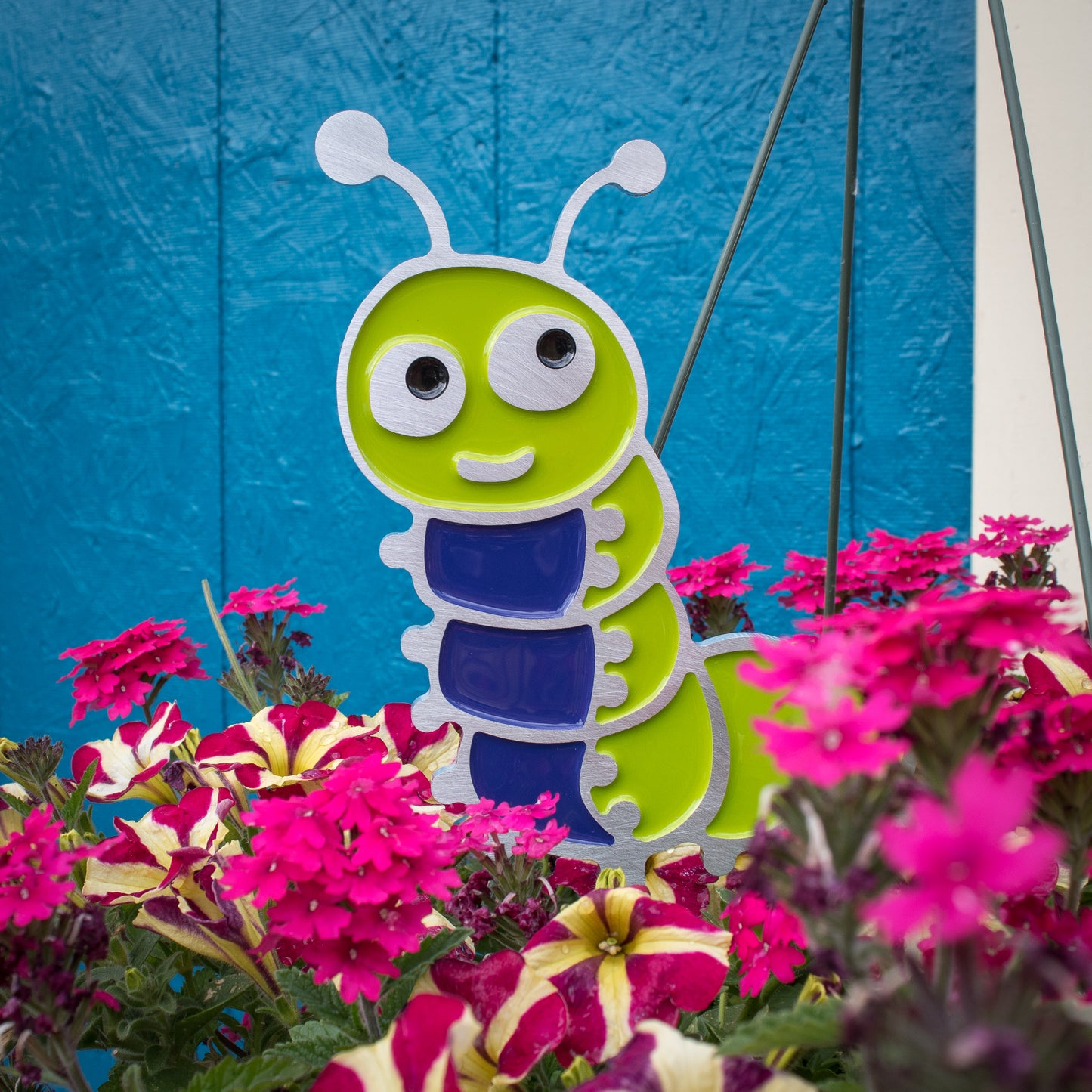 Caterpillar Garden Art