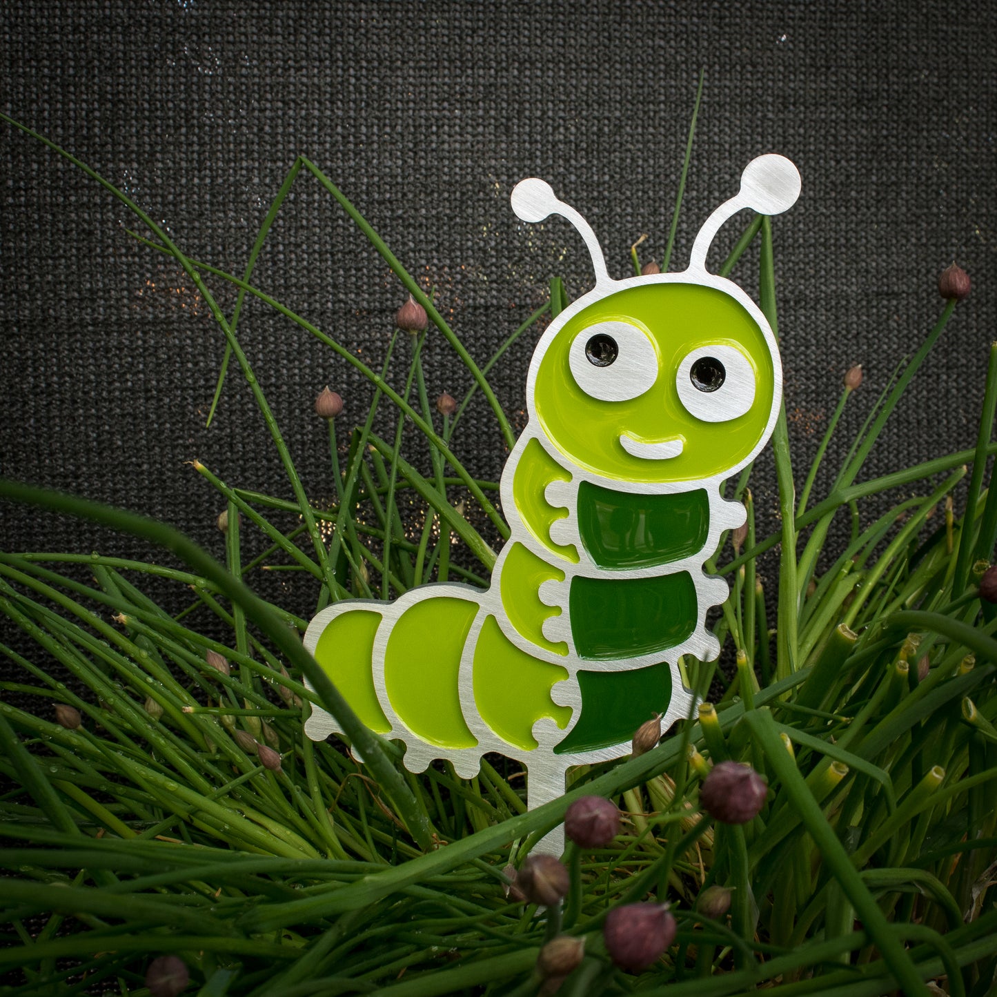 Caterpillar Garden Art