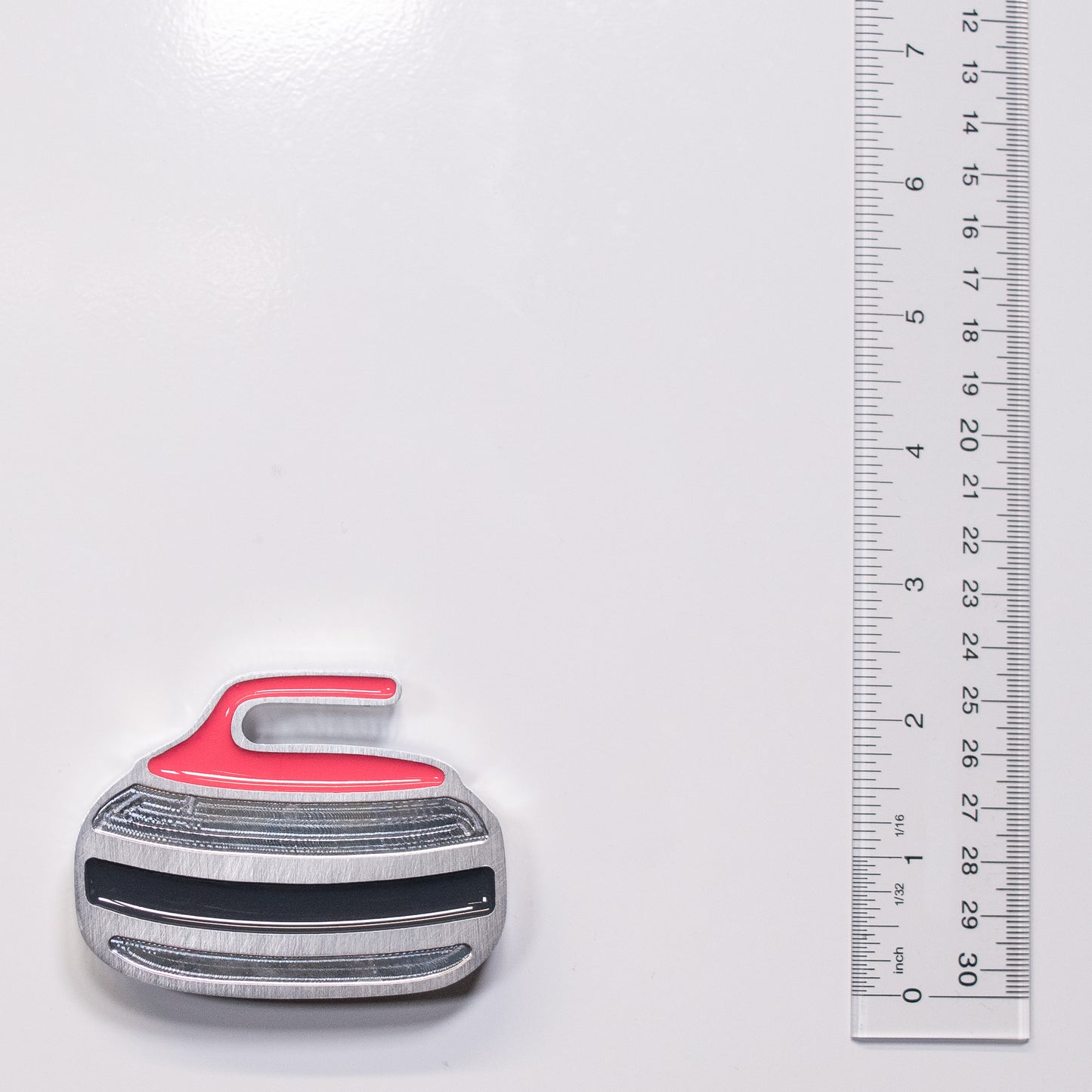 Curling Rock Magnet Pink