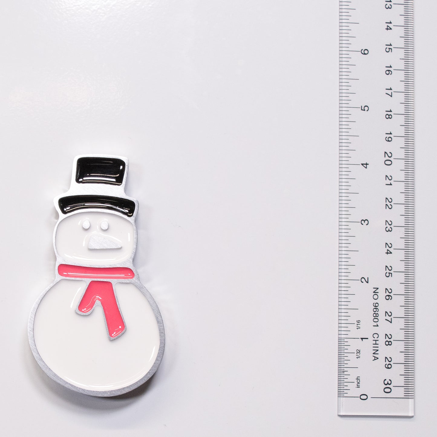 Snowman Magnet Pink