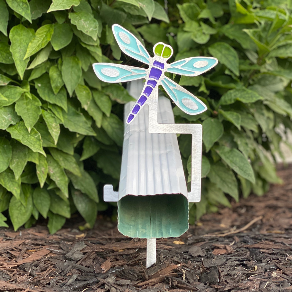 Dragonfly Downspout Holder Modish Metal Art