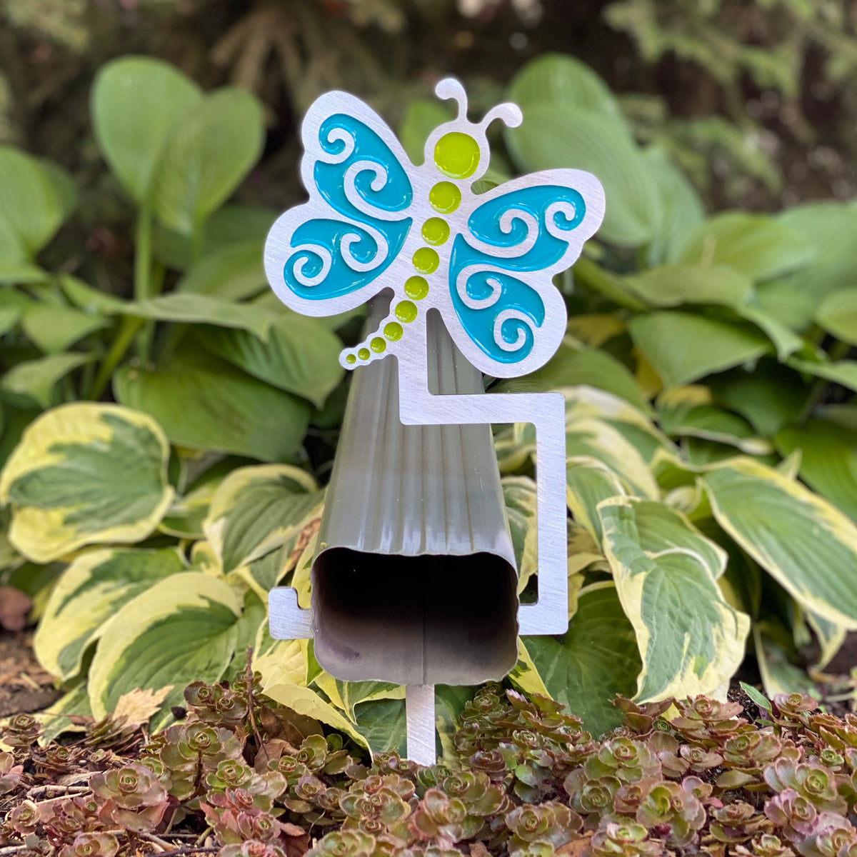 Butterfly Downspout Holder Modish Metal Art