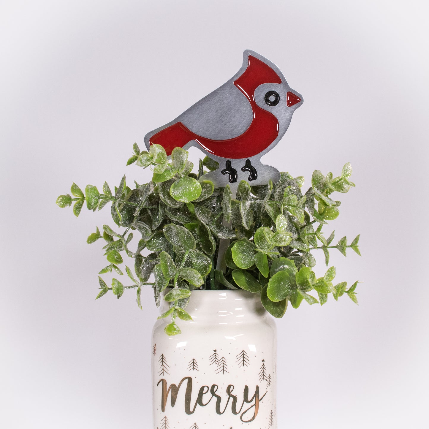 Cardinal Planter Poke