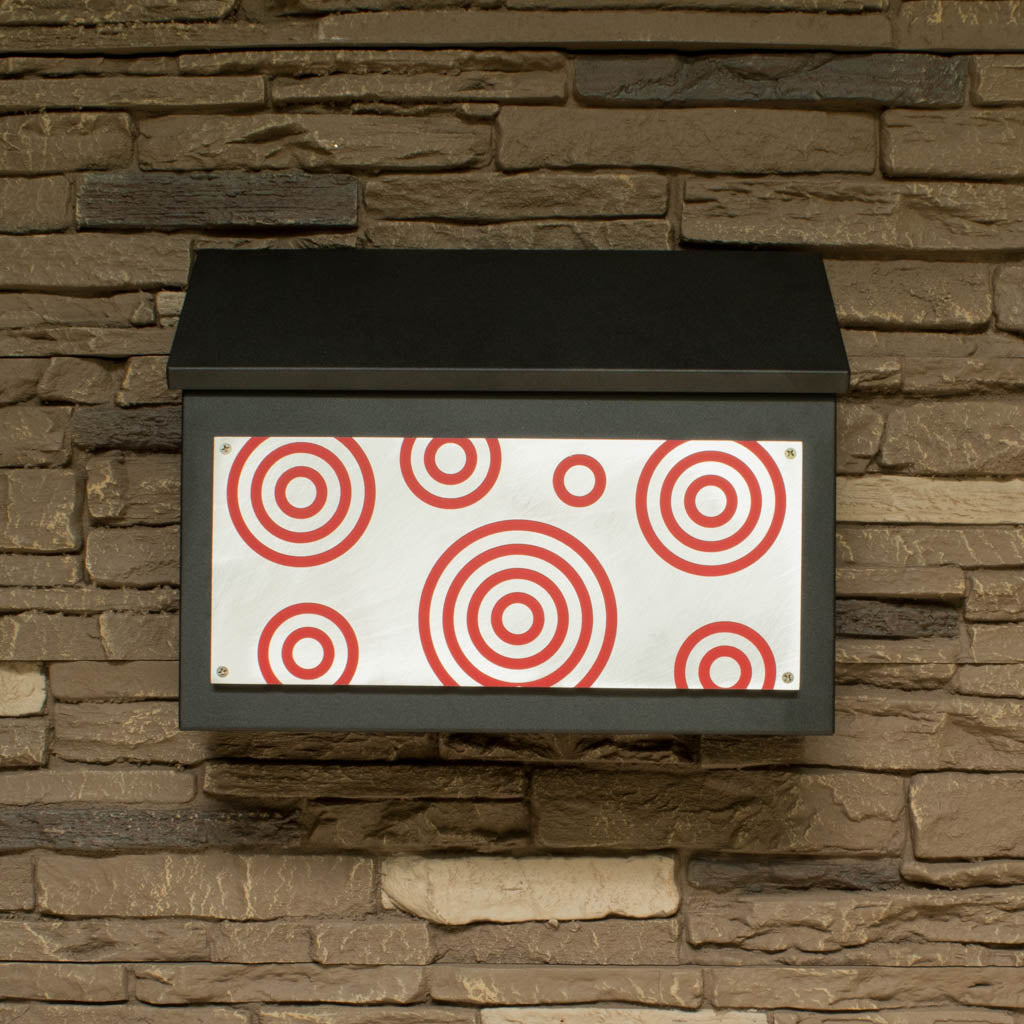 Bullseye Wall Mount Mailbox - Horizontal