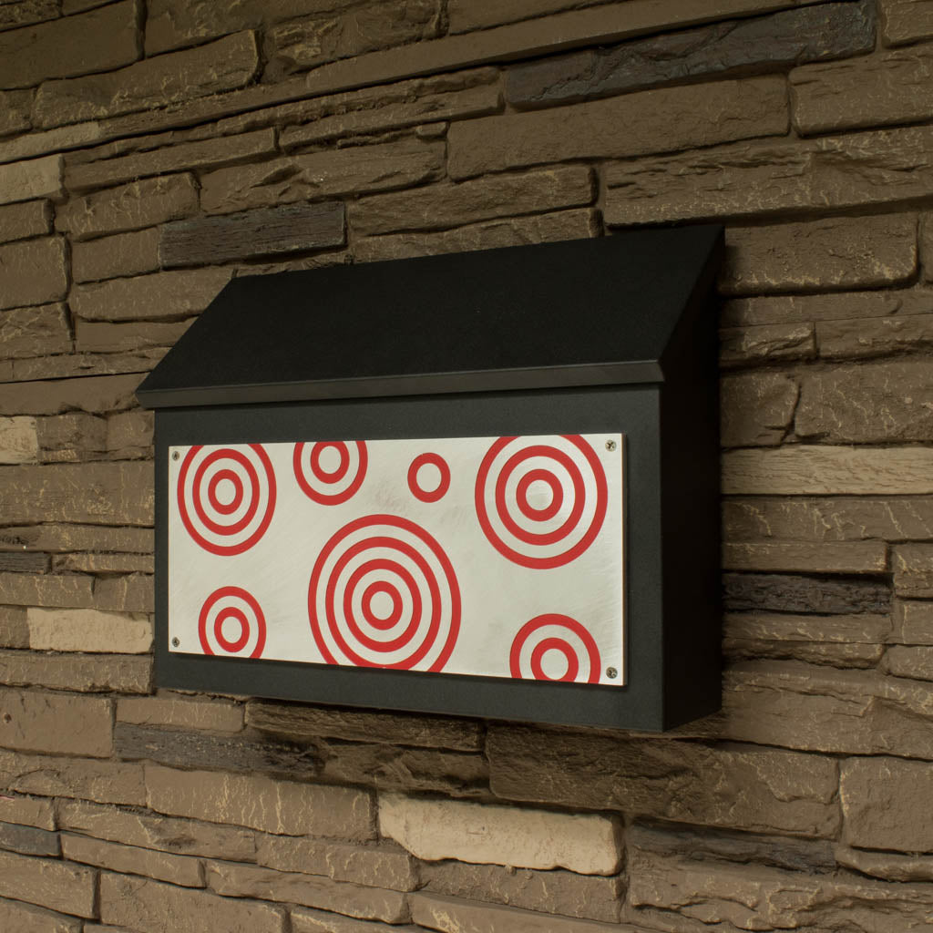 Bullseye Wall Mount Mailbox - Horizontal