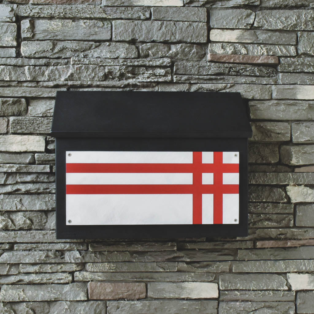 Mid Century Modern Wall Mount Mailbox - Horizontal