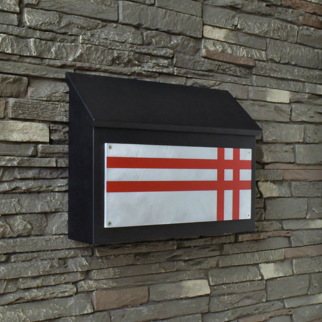Mid Century Modern Wall Mount Mailbox - Horizontal