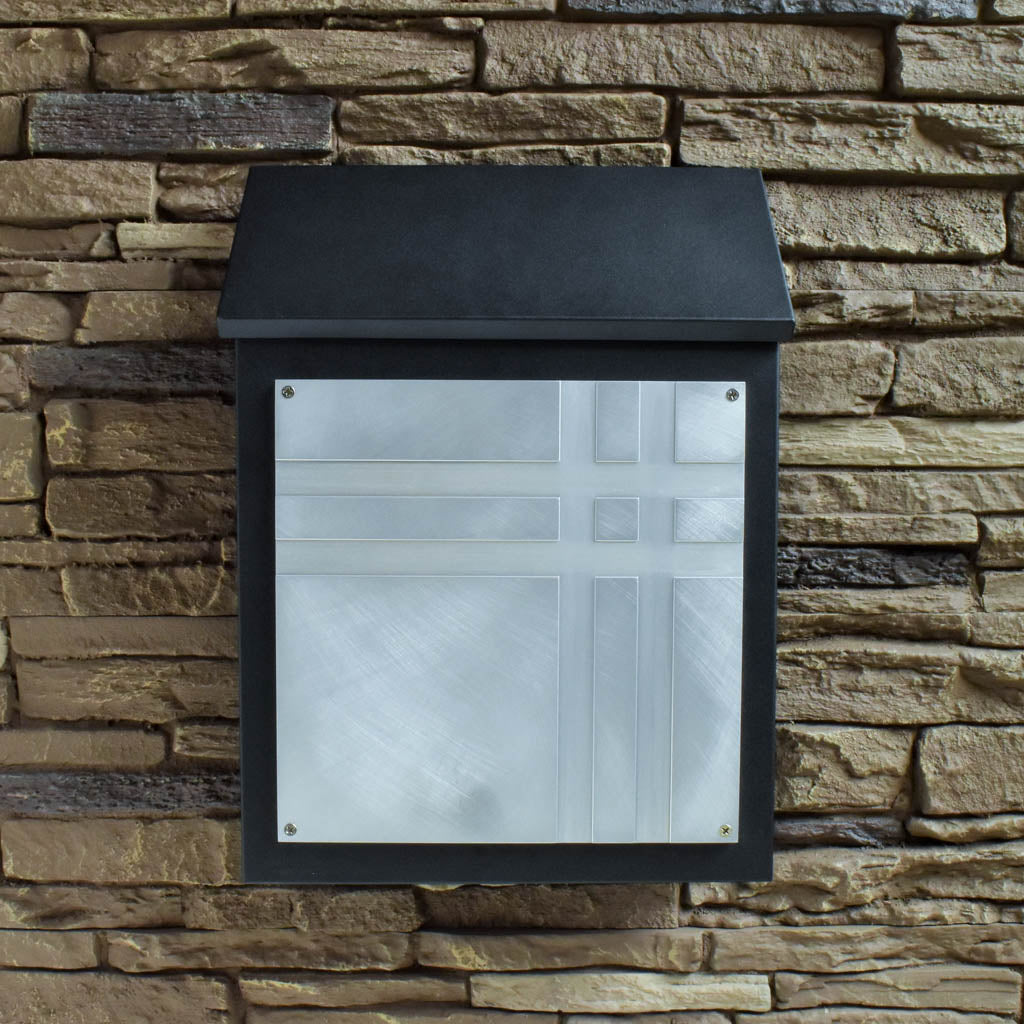 Mid Century Modern Wall Mount Mailbox - Vertical