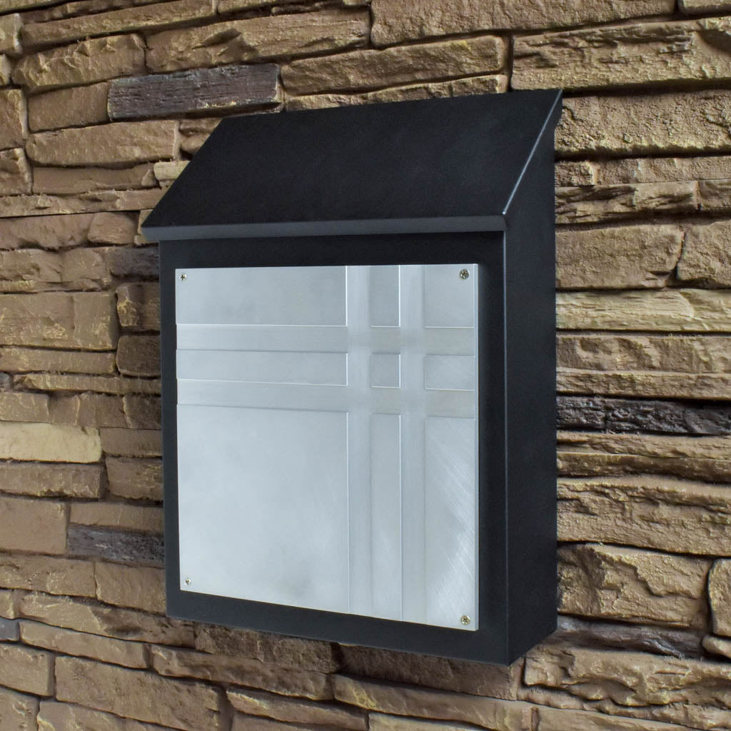 Mid Century Modern Wall Mount Mailbox - Vertical