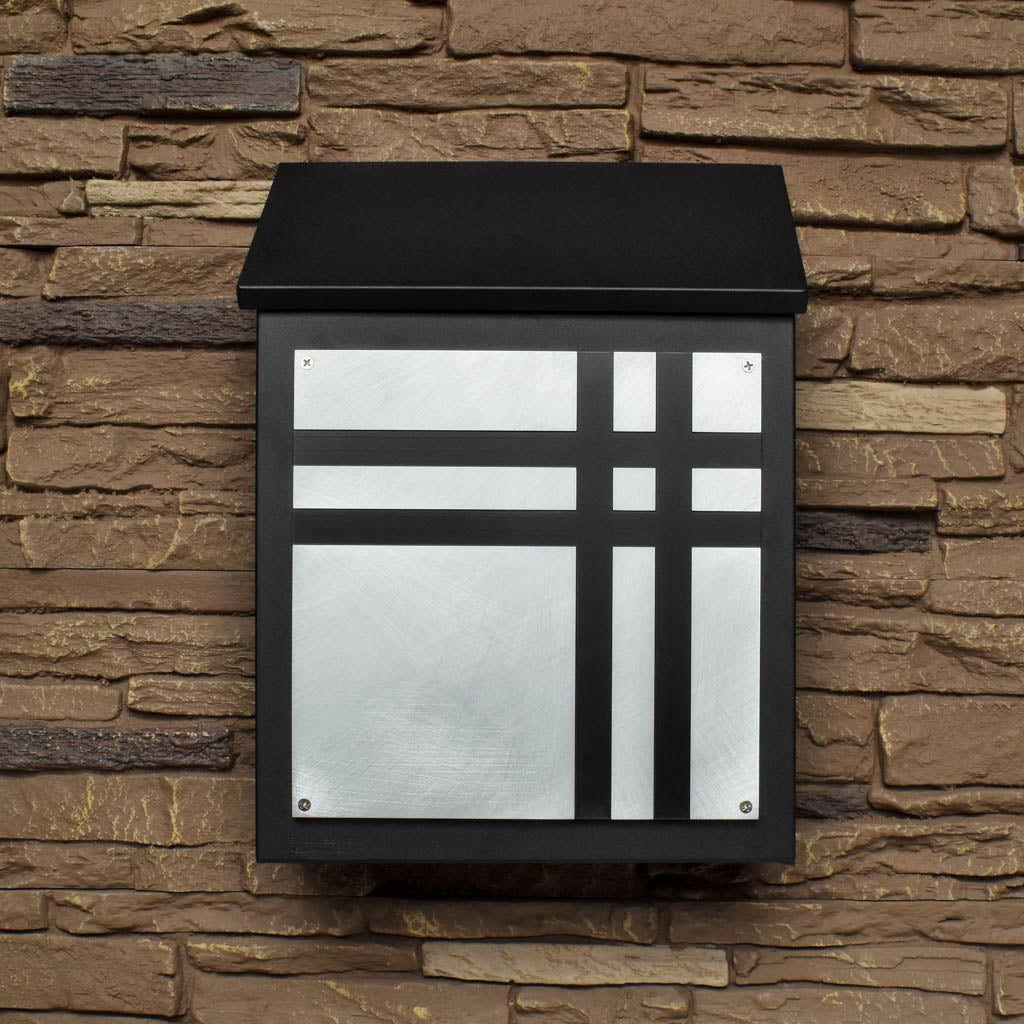 Mid Century Modern Wall Mount Mailbox - Vertical