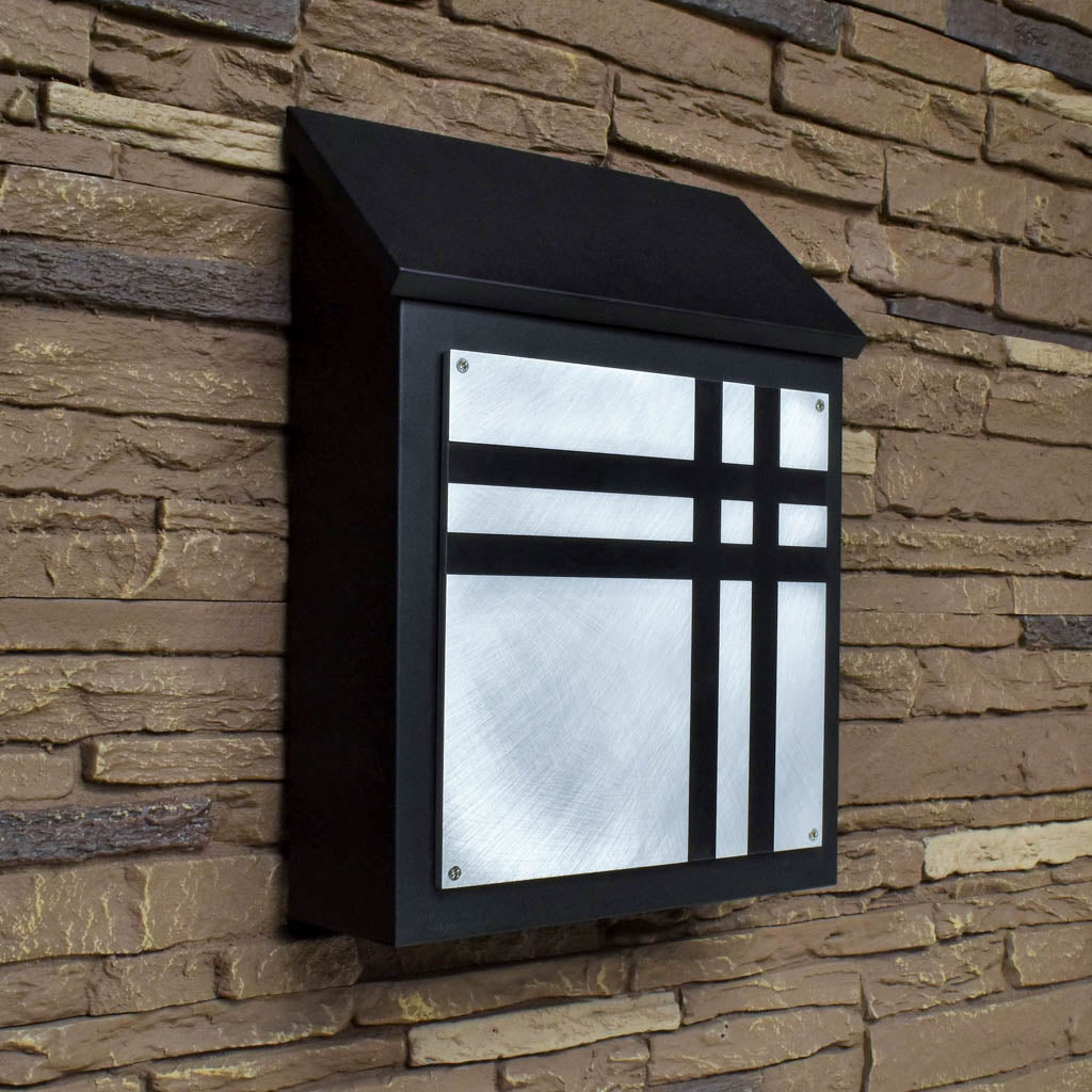 Mid Century Modern Wall Mount Mailbox - Vertical