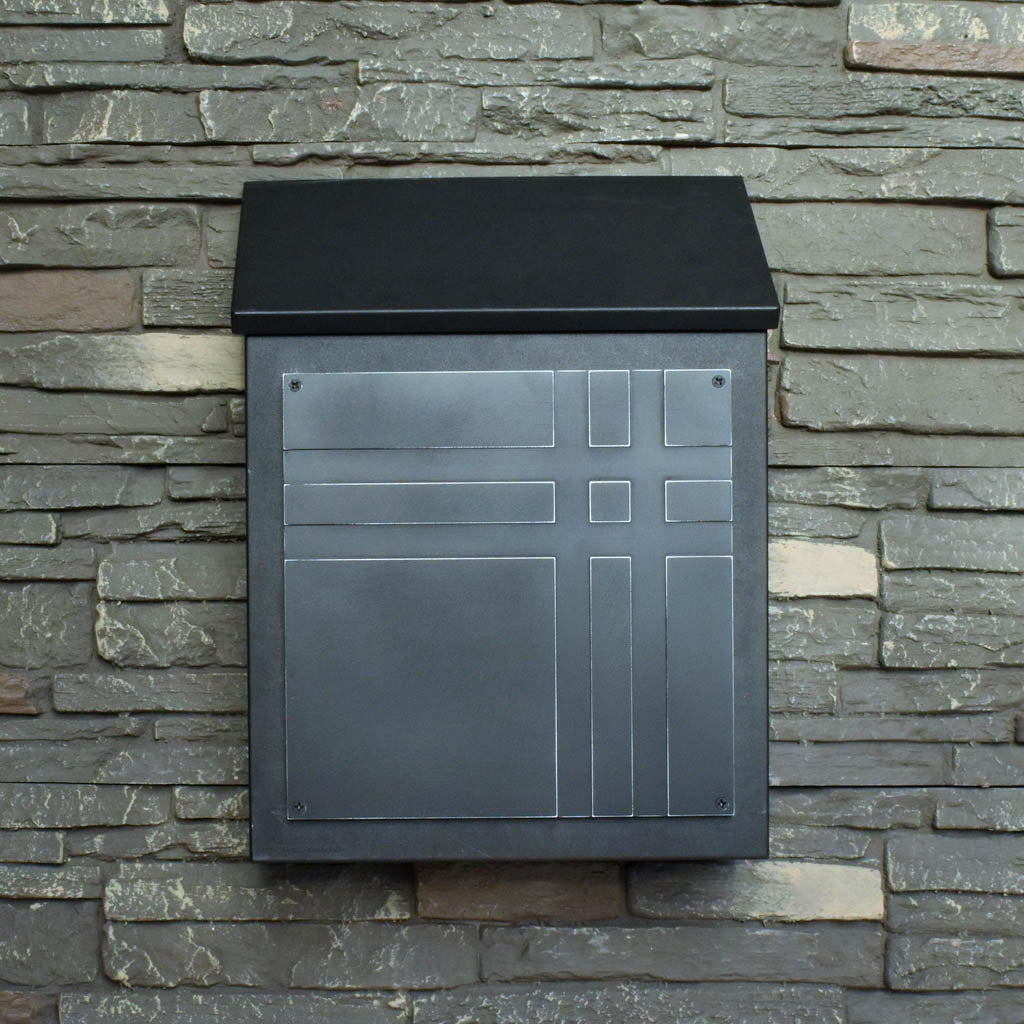 Mid Century Modern Wall Mount Mailbox - Vertical