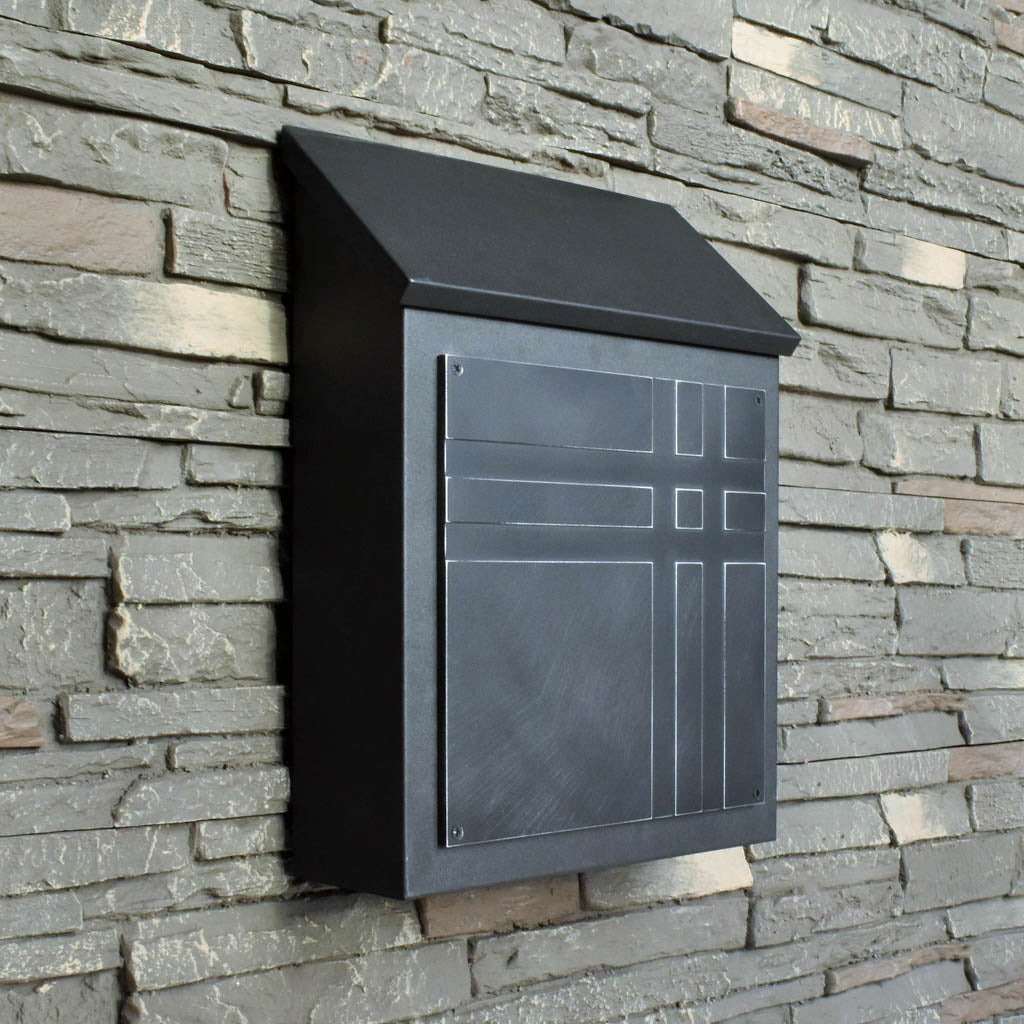Mid Century Modern Wall Mount Mailbox - Vertical
