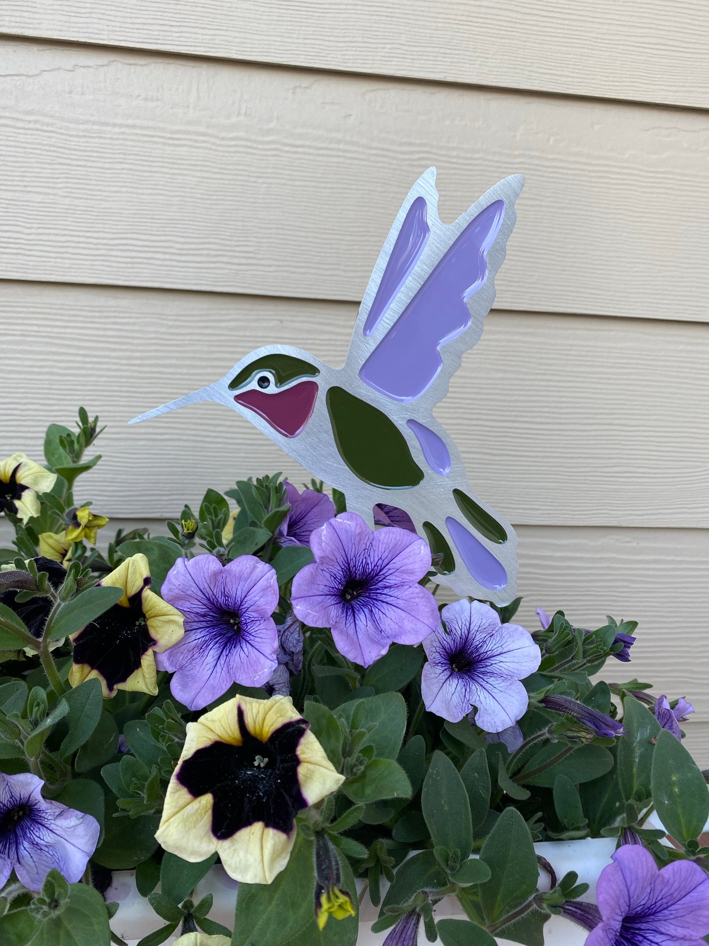 Hummingbird Garden Art