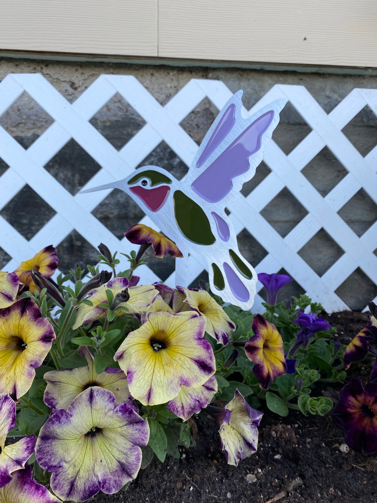 Hummingbird Garden Art