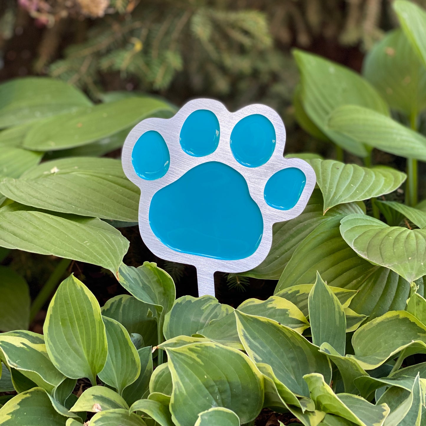 Paw Print Garden Art