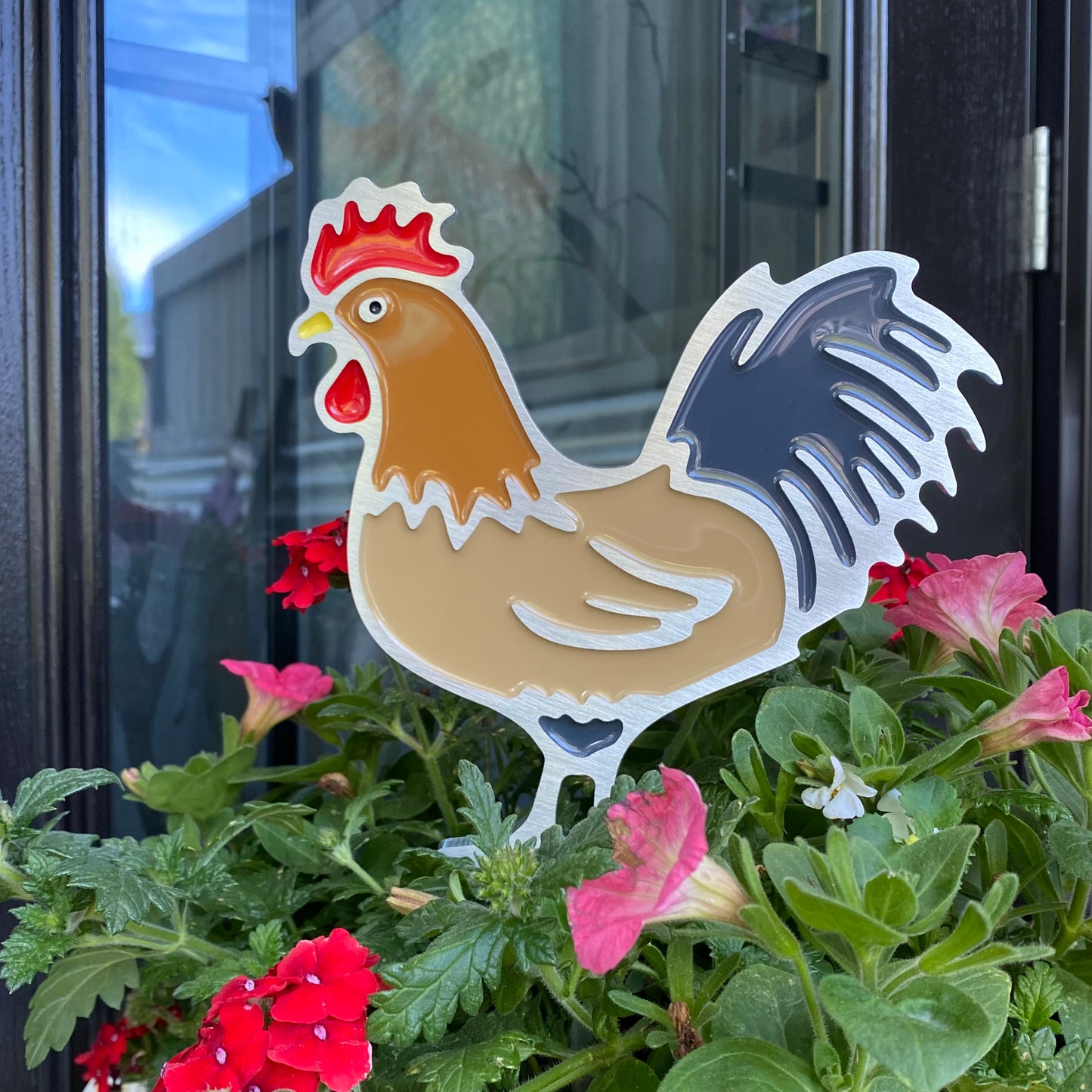 Rooster Garden Art